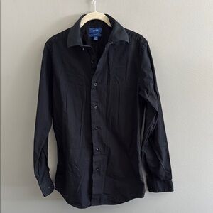 Apt. 9 Black Slim Fit Dress Shirt for Men